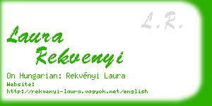 laura rekvenyi business card